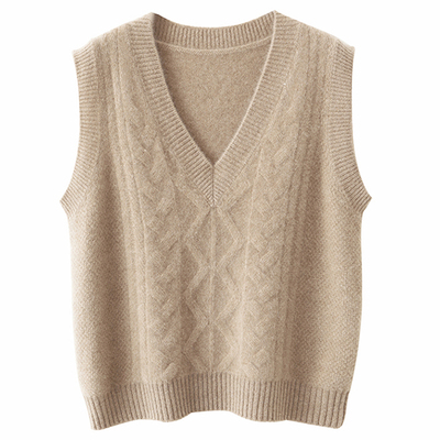 新款秋冬羊绒开衫洋气慵懒风外套