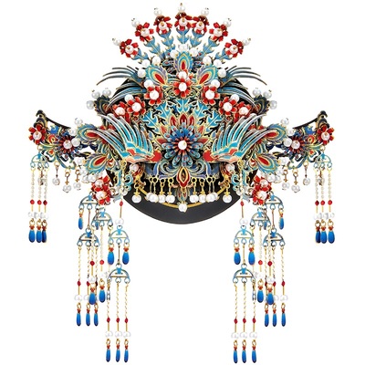 拼酷点翠凤冠冰箱贴立体拼图玩具