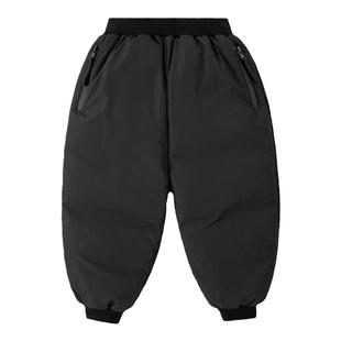 【三防】宝宝冬季羽绒裤儿童加厚长裤男童保暖鸭绒裤子女童束脚裤