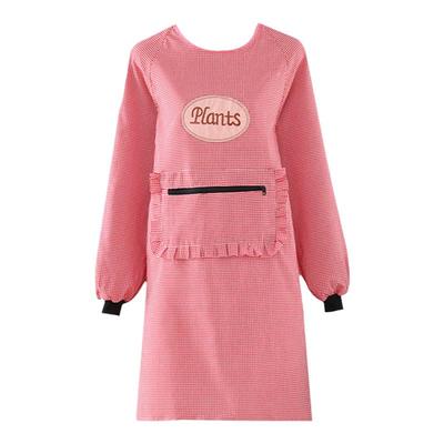 纯棉韩版是防污罩衣长袖围裙