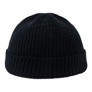 戴上打架没输过~新款beanie瓜皮帽针织薄帽子黑色地主冷帽男女圆