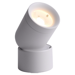 led明装射灯可调角度家用天花灯背景墙过道店铺商用吸顶式小筒灯