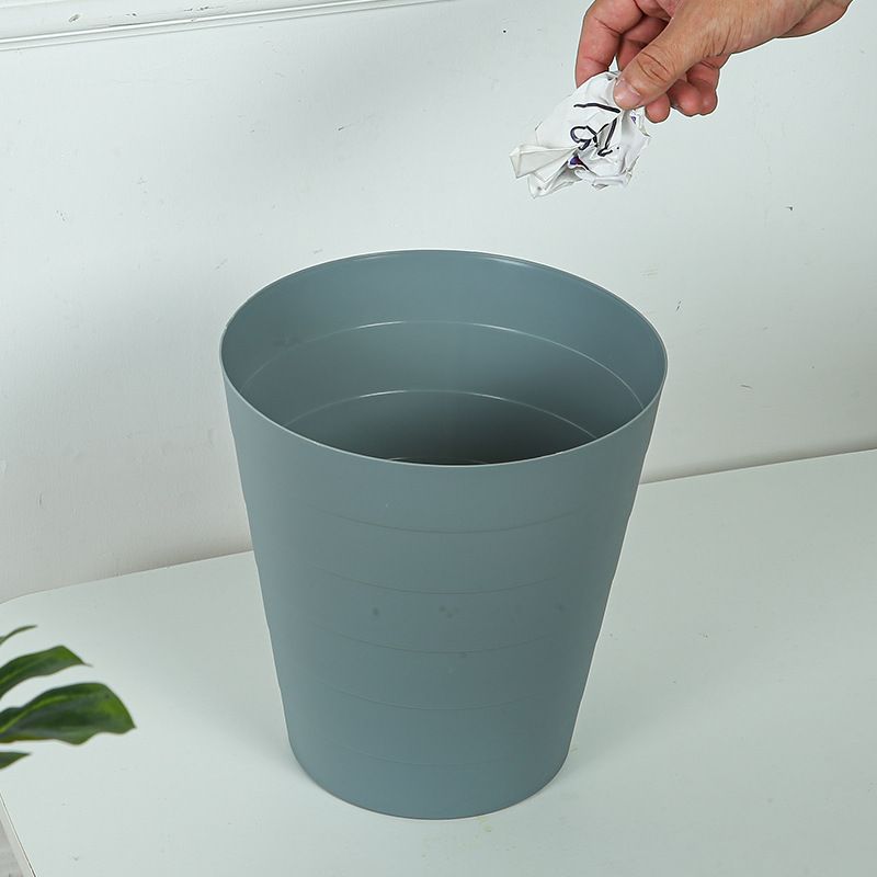 简约素色家用垃圾桶无盖卧室塑料收纳号厨房浴室大纸篓