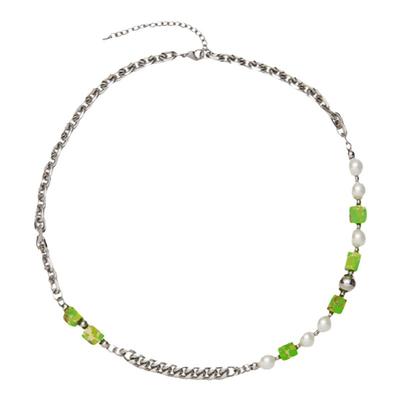 复古古巴链珍珠拼接男女