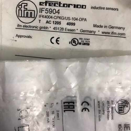 IFM易福门IF5904光电开关传感器德国原装进口，库存现货