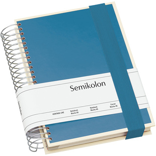 进口德国灯塔笔记本分号semikolon经典螺旋系列A5+记事本商务简约