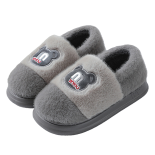 棉拖鞋男女冬季家居家防滑保暖毛绒厚底室内情侣2025新款包跟棉鞋