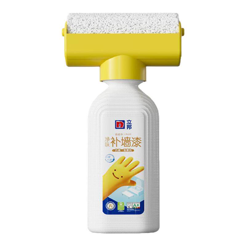 立邦补墙漆墙壁修复白墙乳胶漆墙白涂料自刷墙面去污神器滚筒漆