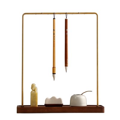 齐云文承笔挂毛笔架文房四宝摆件