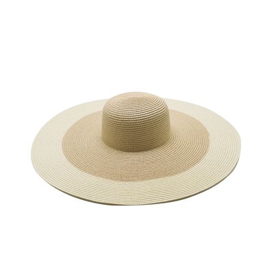 定制超大檐撞色法式ins防晒草帽
