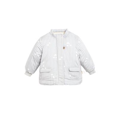 whitewheat音符云朵印花棉服