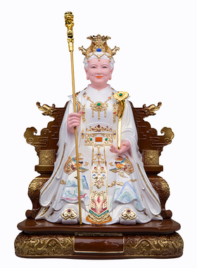 白玉奶奶神像树脂精工摆件