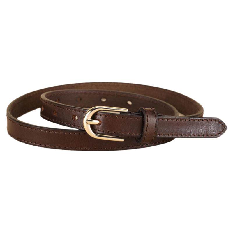 春季新款皮带女头层纯牛皮复古细腰带配牛仔裤简约百搭真皮裤带