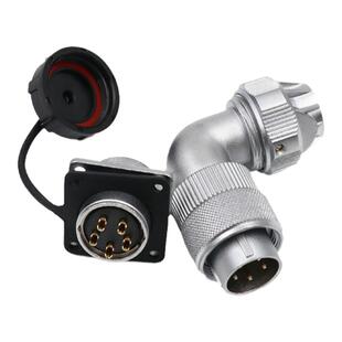 WEIPU威浦航空插头WF20-2-3-4芯5芯6芯7芯9芯12芯防水弯插头TU+Z