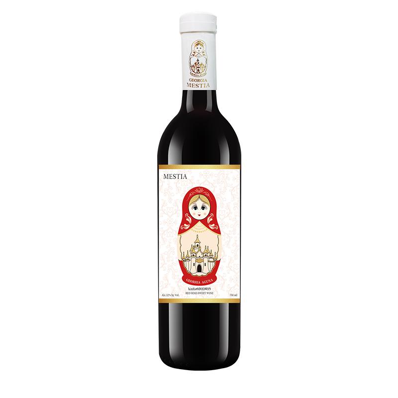 套娃半甜红酒原瓶原装进口