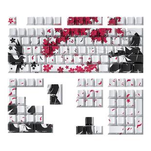 Sakura Raven玛奇玛键帽五面热升华PBT材质原厂高度VGN V98proV2