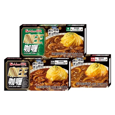 好侍咖王咖喱块日式咖喱块状家用调味料中辣辣味激辣90g