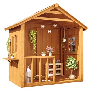 屋顶露台凉亭室外花园阳光房庭院遮阳棚户外简易房子庭院休闲亭子