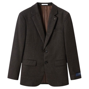 ZIOZIA秋季韩版商务绅士正装西服羊毛舒适西服外套ZSB14T06T