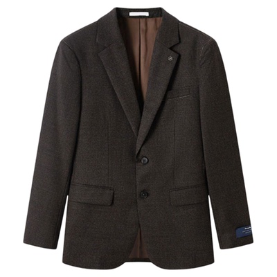 ZIOZIA秋季韩版商务绅士正装西服羊毛舒适西服外套ZSB14T06T