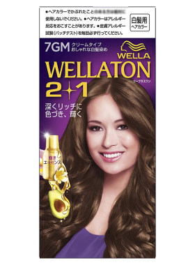 保税日本原装进口威娜wellaton遮白发精油染发膏剂植物亚麻黑茶色