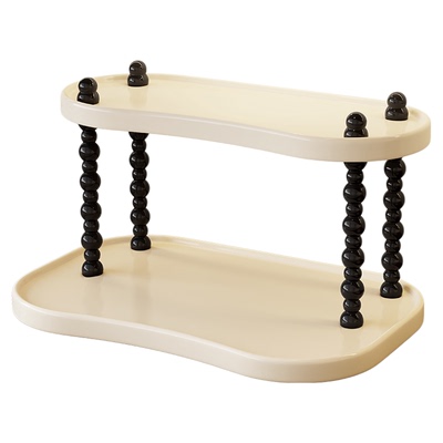 杯子收纳置物架高级感轻奢桌面水杯放置架双层茶杯咖啡杯展示架子