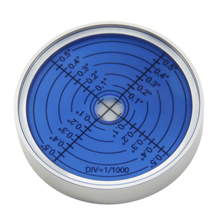 高精度万向水平泡6012金属圆形气泡水平仪3分便携式磁性水准泡珠