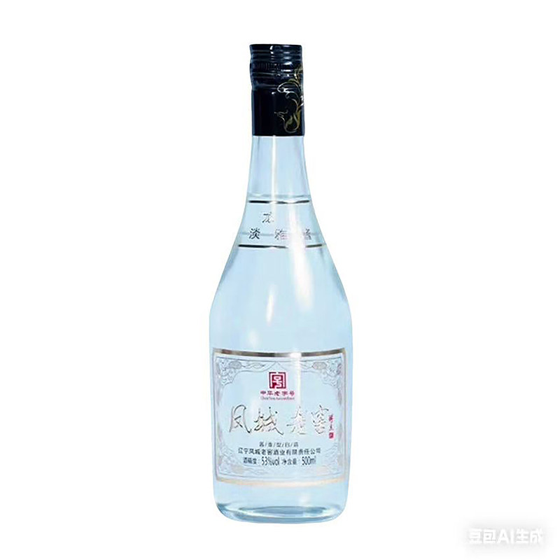 凤城老窖淡雅酱53度 酱香型辽宁纯粮食酿造礼盒装 窖藏白酒500ml
