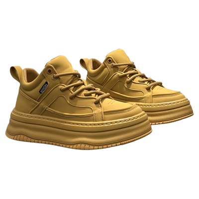 加绒保暖高帮板鞋厚底增高休闲鞋