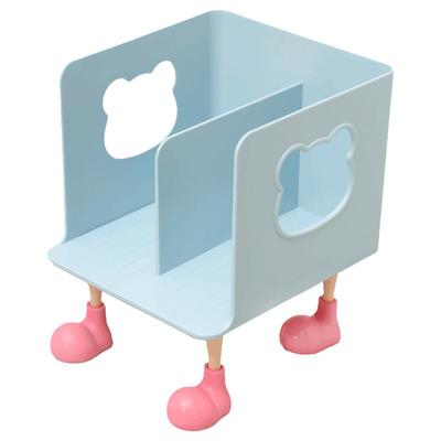 简约小熊书立桌面书架收纳架