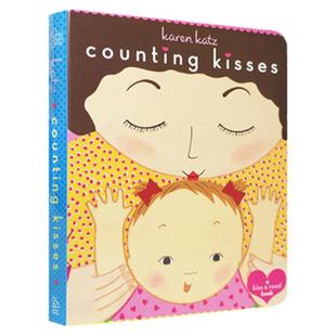 儿童绘本 Counting Kisses 数亲亲 Board Book 数数有多少吻 纸板书 凯伦·卡茨 Karen Katz 低幼英语启蒙读物 进口 原版英语书籍