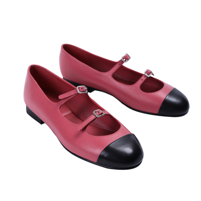 InkingPot小香风平底玛丽珍鞋