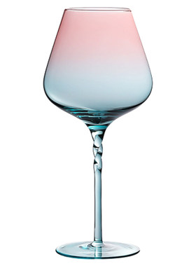 U Mi LIVING · 海月 | 酒具渐变粉冰蓝香槟杯家用水晶玻璃高脚杯