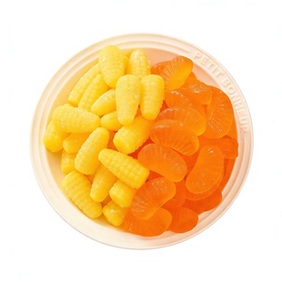 玉米软糖橘子水果味老式年货零食结婚喜糖果独立包装散装便宜批发