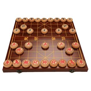 象棋中国象棋带棋盘实木小学生红花梨红木大号黑檀木象棋子送长辈