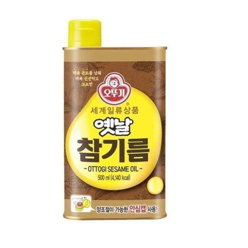 不倒翁 纯正芝麻油500ml纯芝麻香厨房烹饪炒煮炸油商用家用进口版