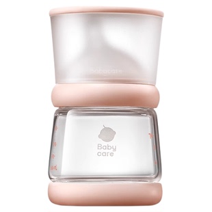 babycare防胀气玻璃奶瓶0气泡新生儿宽口径仿母乳1-6个月歪头奶瓶