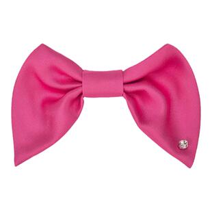 SeiCarinaY粉色缎面领结蝴蝶结侧边发夹女新款后脑勺头饰夹子发饰