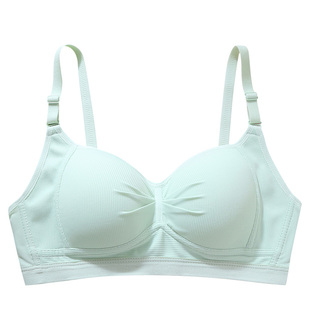 安菲雅高中生少女内衣女初中学生青春发育期纯棉定型杯调整文胸罩