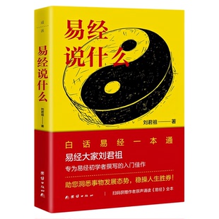 易经说什么 刘君祖经典系列 白话易经一本通入门佳作 中国哲学文化书籍