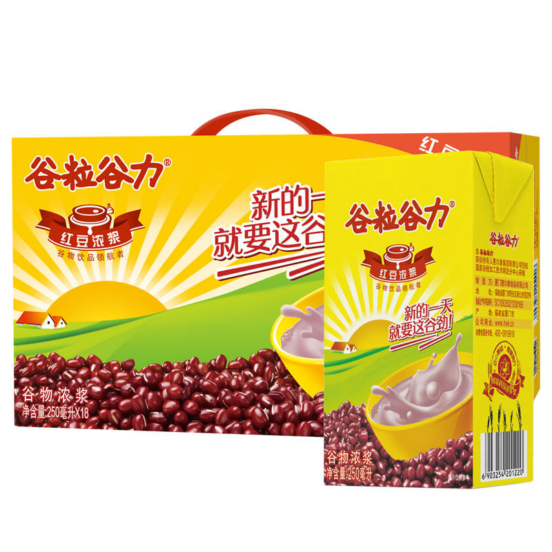 谷粒谷力绿豆花生浓浆营养早餐奶