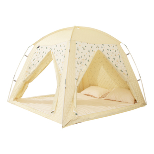 牧彻KOMMOT秋冬季室内保暖床上帐篷家用防风防寒保温夹棉加厚床帐