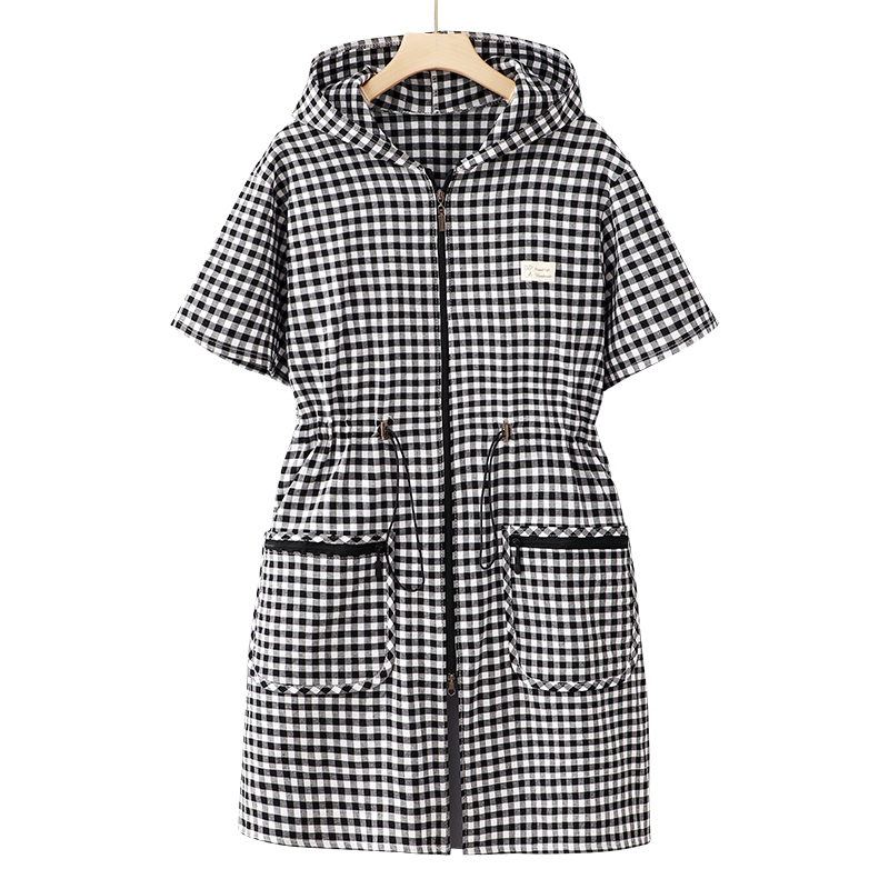 半袖罩衣纯棉围裙工作服女