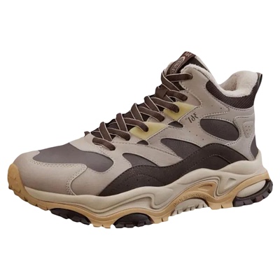 361男鞋运动鞋加绒防水保暖减震