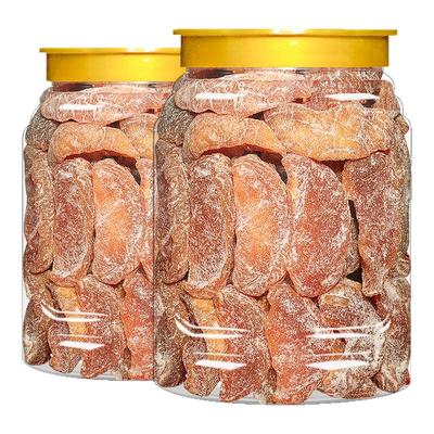 盐津桃肉500g黄桃干果脯蜜饯水果干水蜜桃罐装休闲食品零食旗舰店