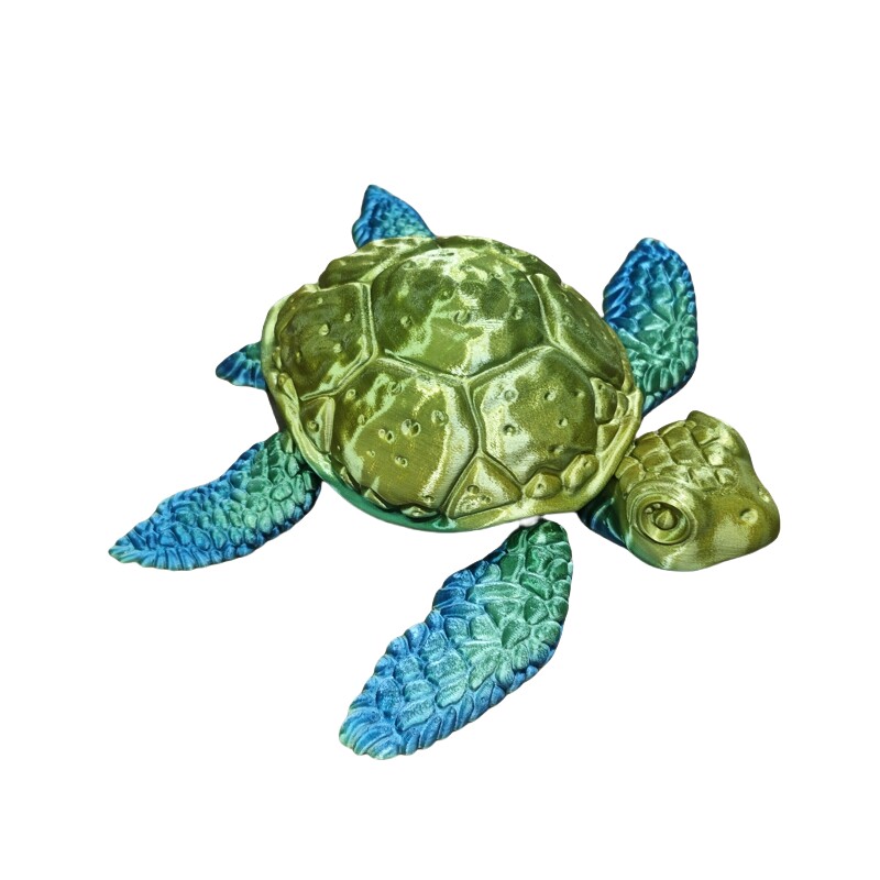 关节可活动海龟儿童玩具摆件模型造景装饰节日生日礼物3D打印手办