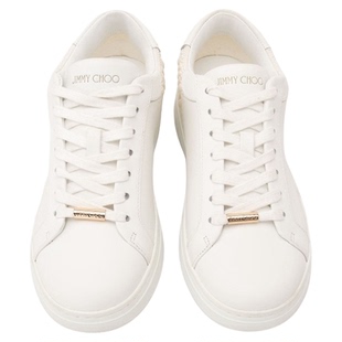 JIMMY CHOO 周仰杰秋冬新款女士牛皮低帮运动休闲板鞋银泰 301604