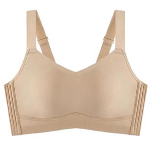 束胸内衣大胸显小收副乳聚拢无痕上托矫正无钢圈缩胸夏季薄款文胸