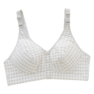 大码少女文胸胖mm初中学生高中生纯棉内衣青春发育期前扣加大胸罩