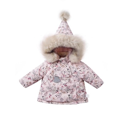 嫚熙童装儿童羽绒服宝宝冬装加绒加厚95白鹅绒男女童保暖羽绒外套